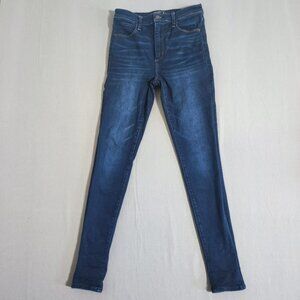 Abercrombie & Fitch jeans women's 27/ 4 ink blue Simone high-rise super skinny